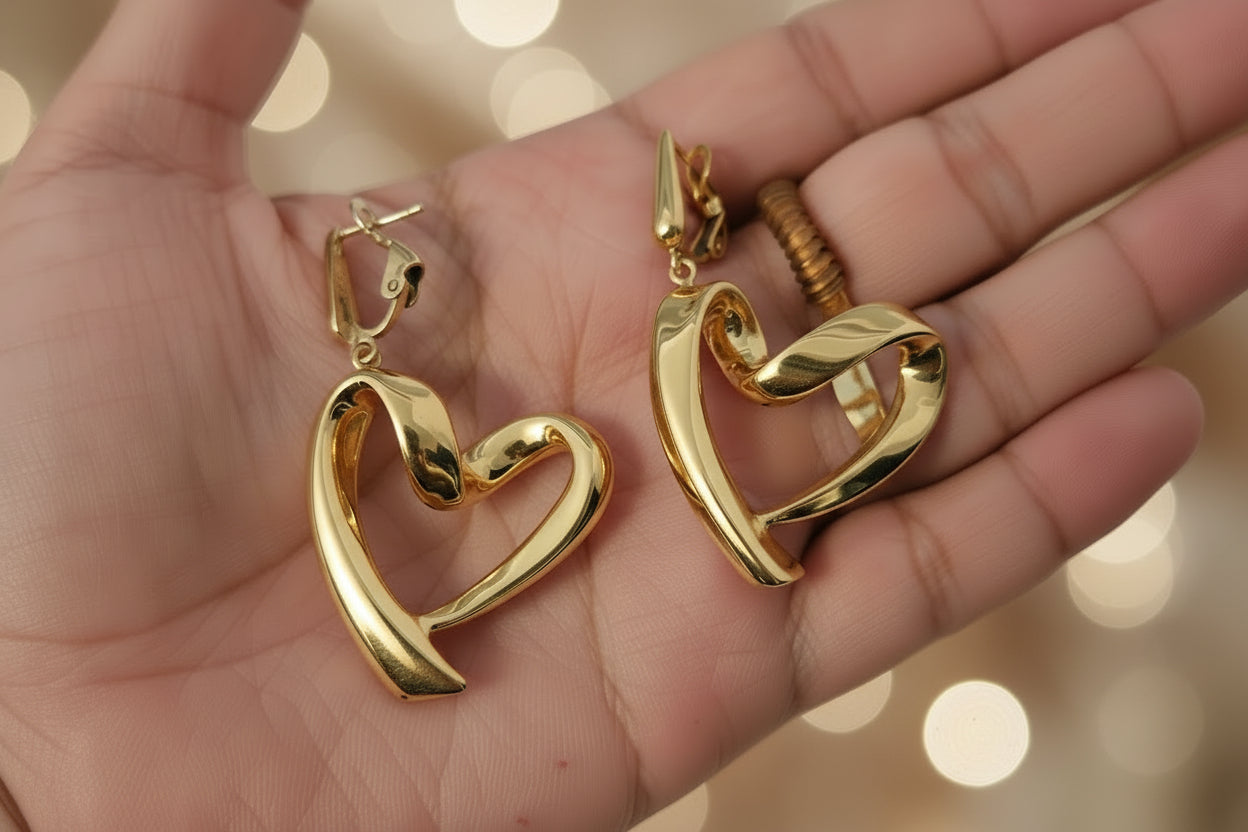 18K gold earring