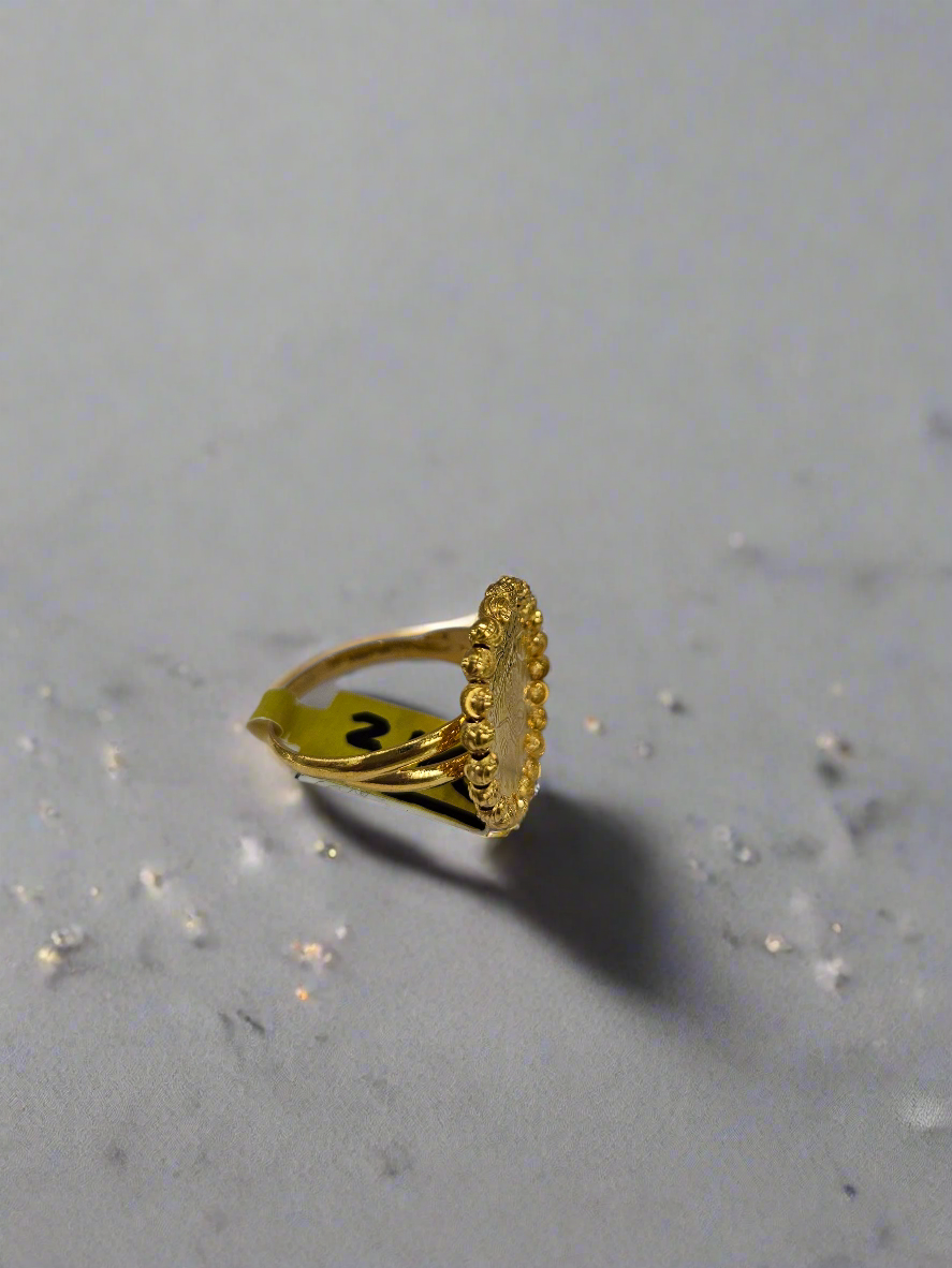 21ct Dubai gold ring