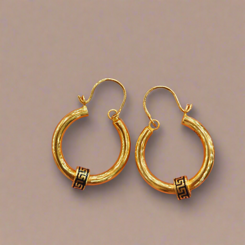 21K dubai gold earring