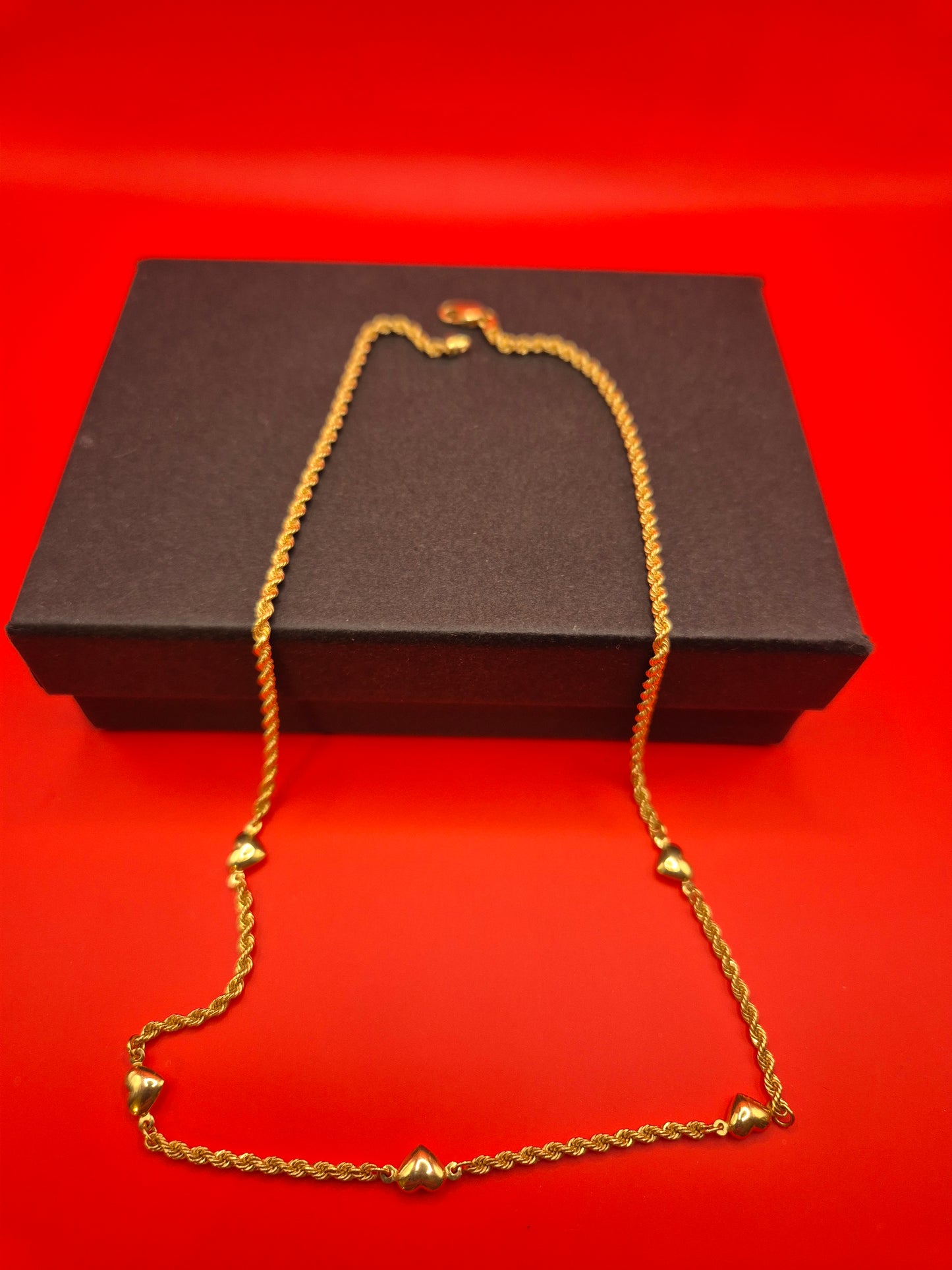 18K Gold Necklace 17"