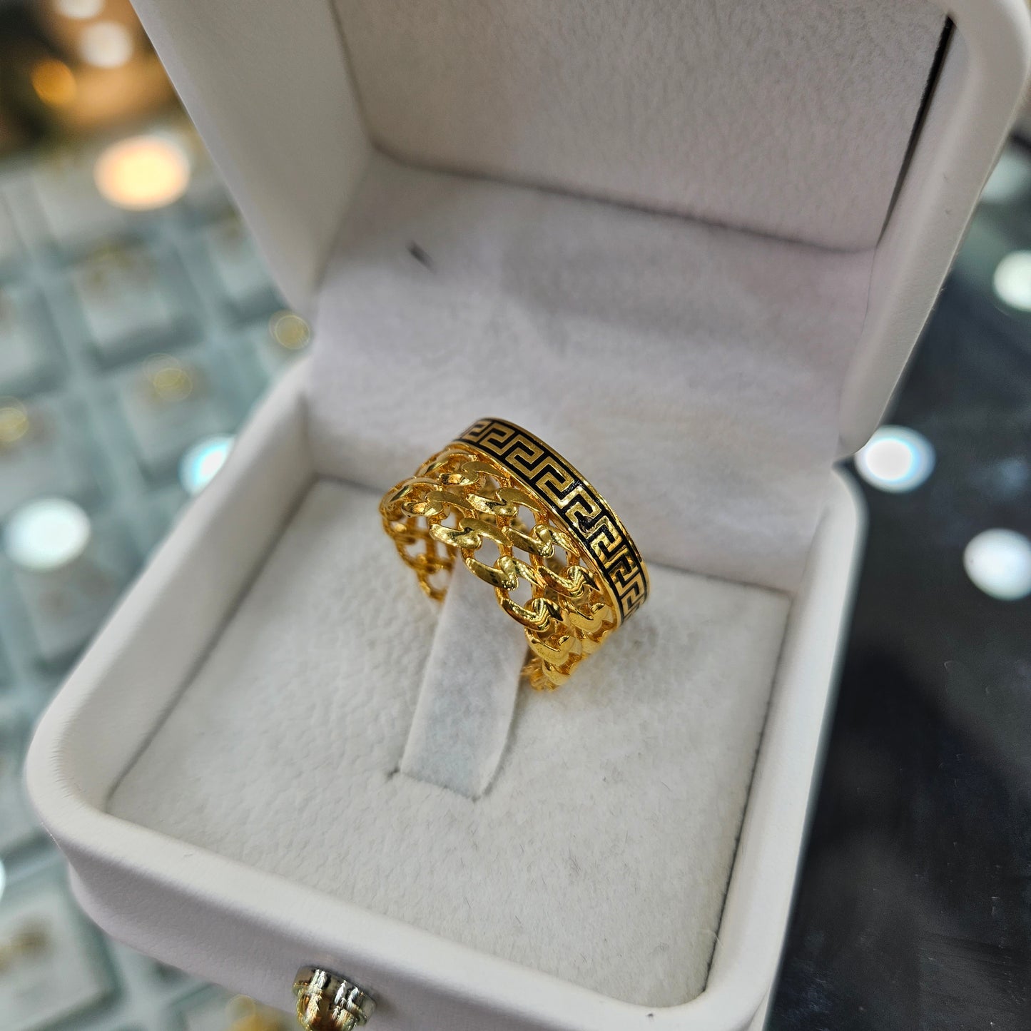 21K dubai gold ring