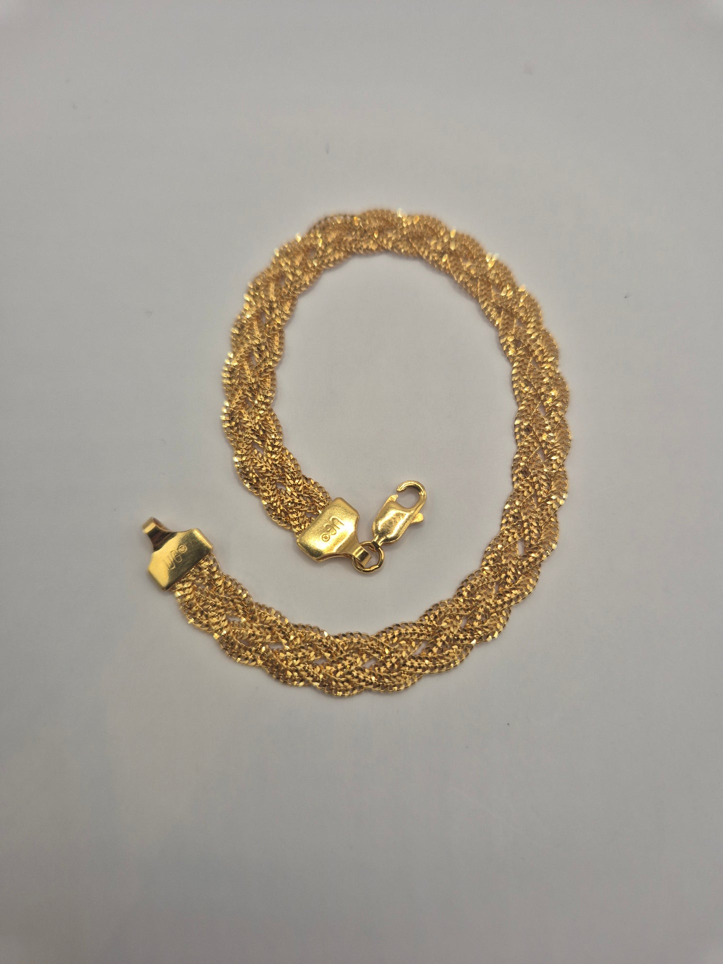 22K Gold Flat Bracelet