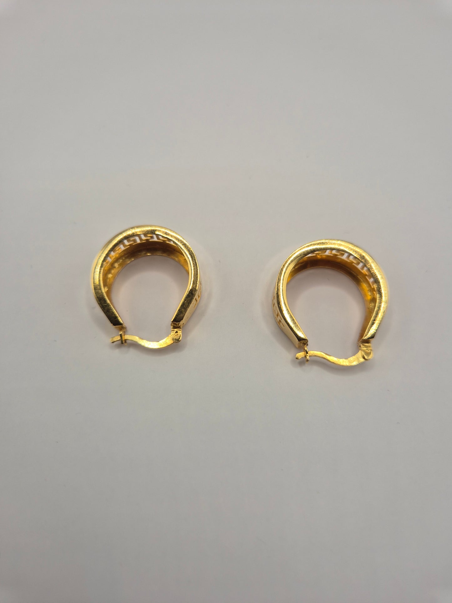 21K Versace Hoop Earring