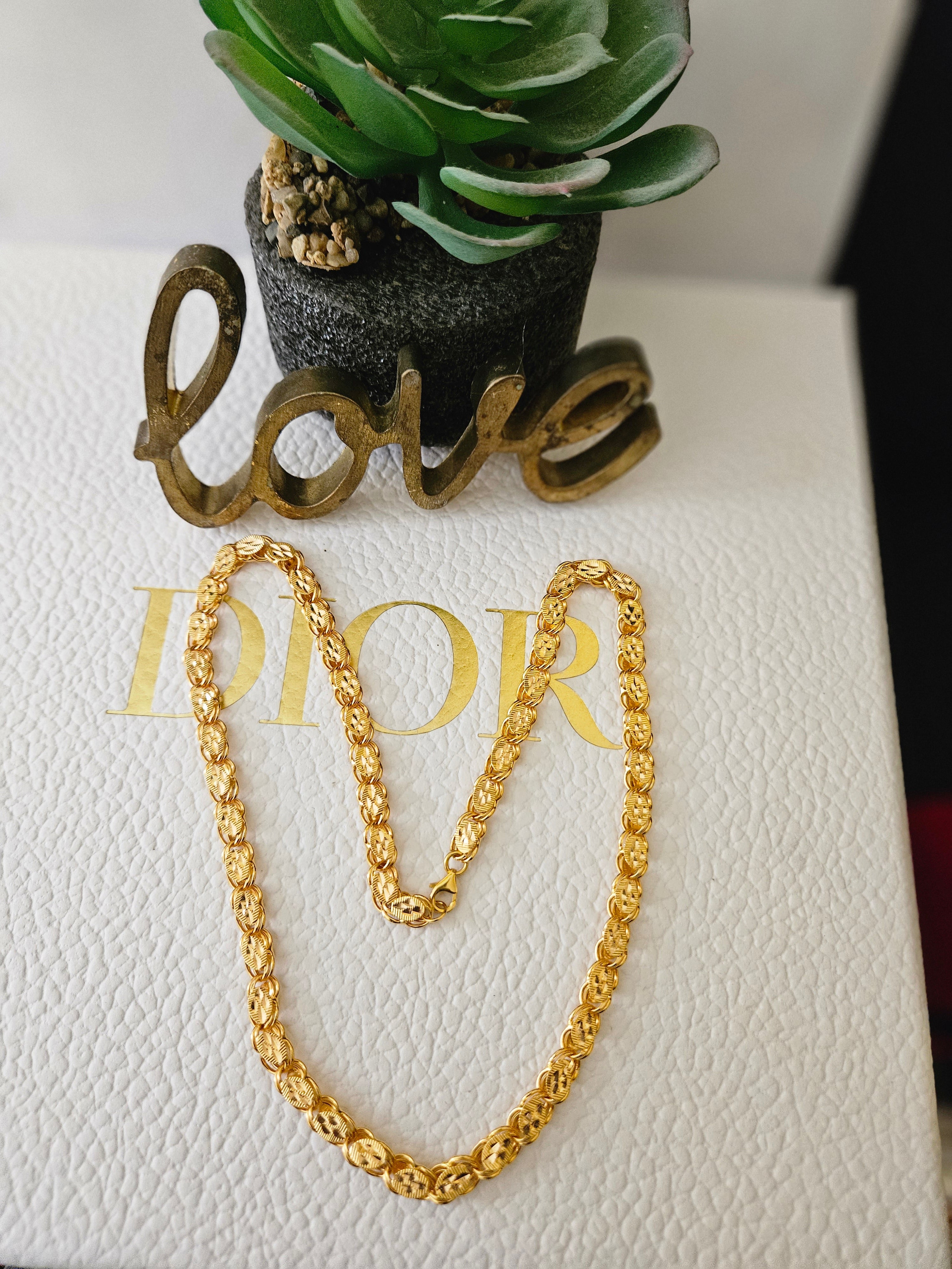 21K REAL SAUDI GOLD NECKLACE.