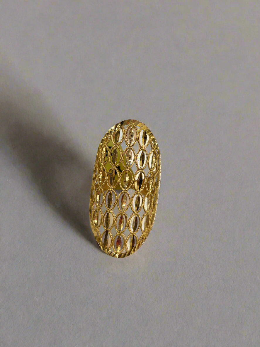 21ct Dubai gold ring