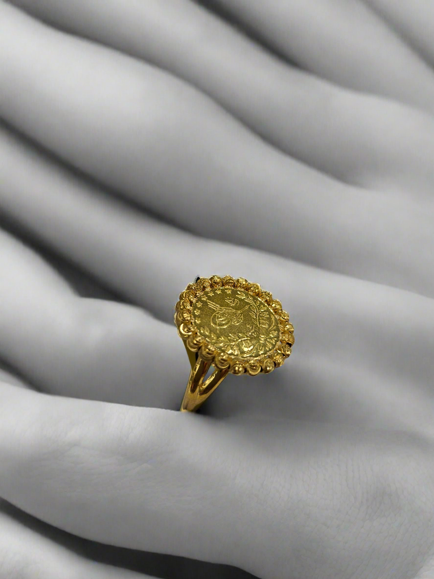 21ct Dubai gold ring
