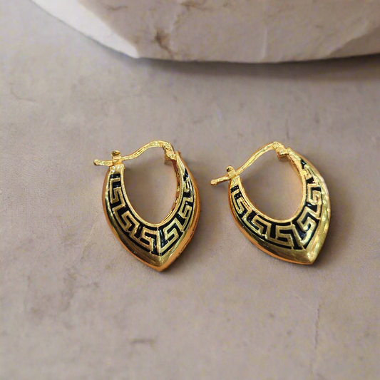 21ct Dubai gold earring