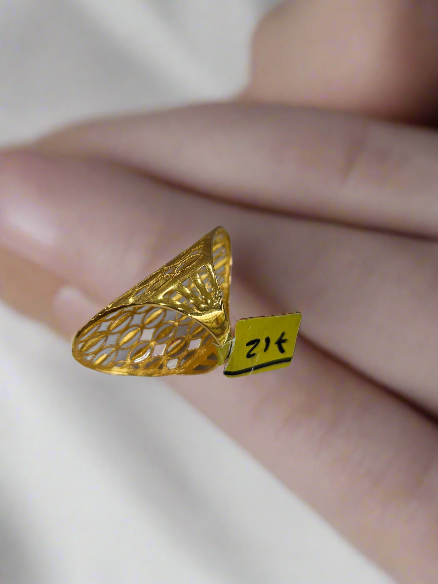 21ct Dubai gold ring