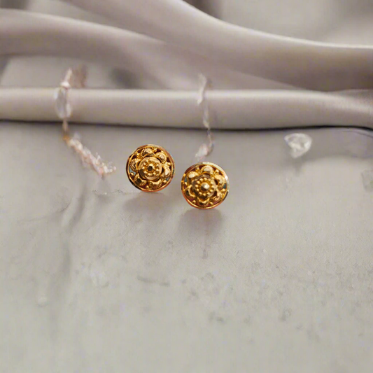 22ct Dubai gold earring