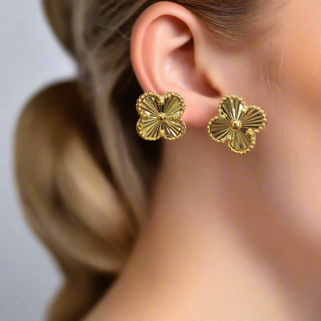 21k Dubai gold earring