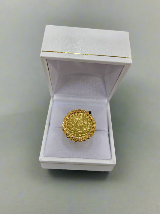 21ct Dubai gold ring