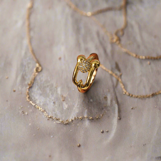 21k Dubai gold ring