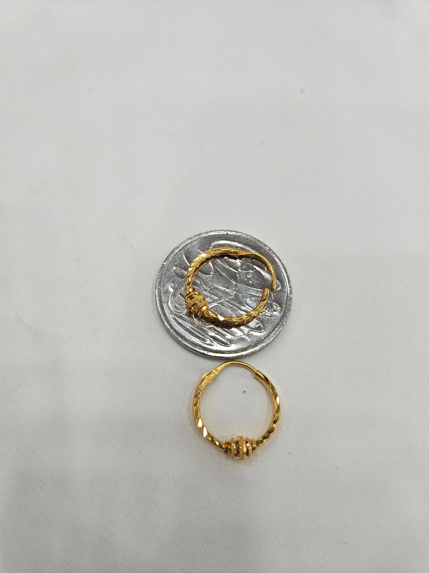 21ct Dubai gold earring