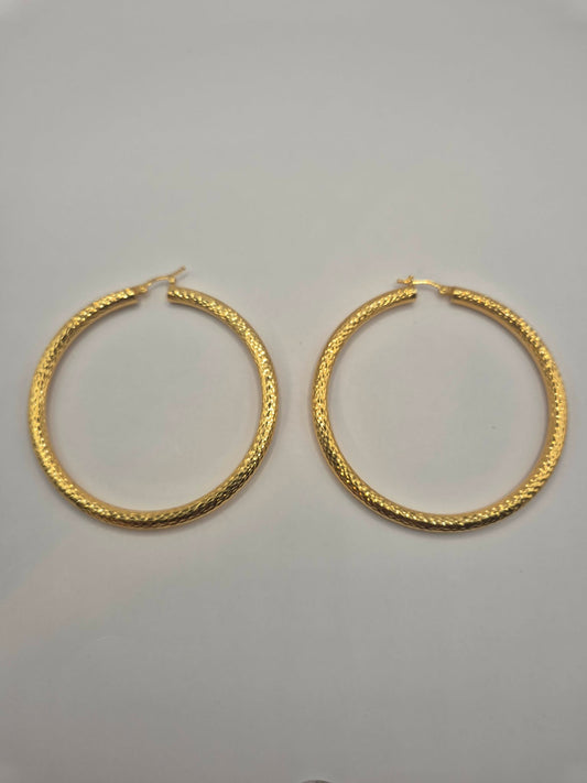 21K Hoop Earring