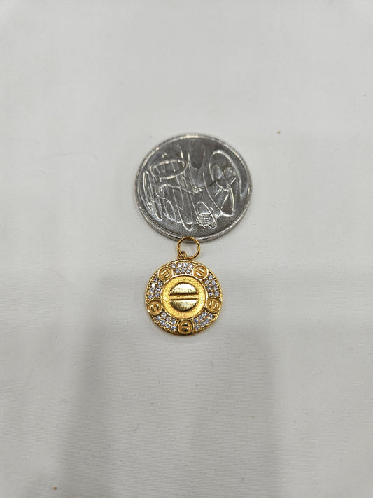 21ct Dubai gold pendant