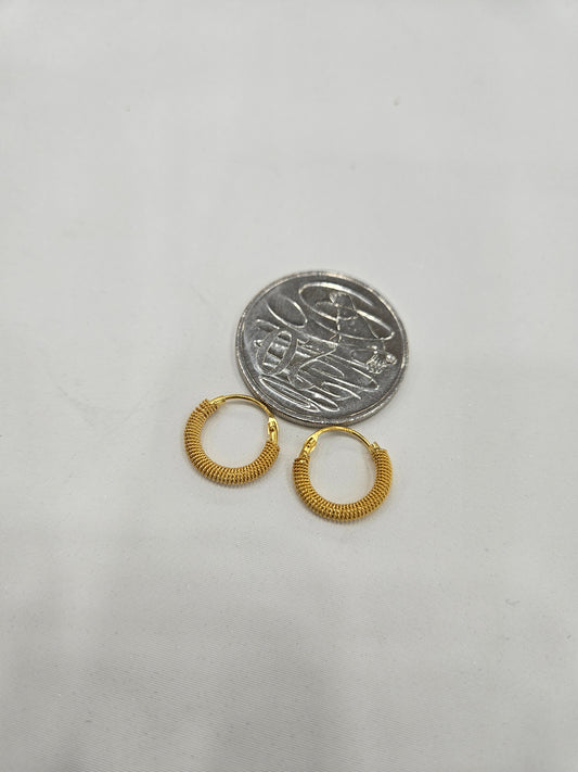 21ct Dubai gold earring