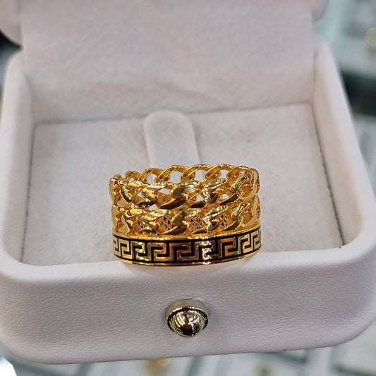 21K dubai gold ring