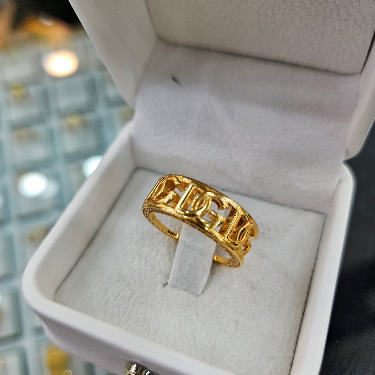 21k Dubai gold ring