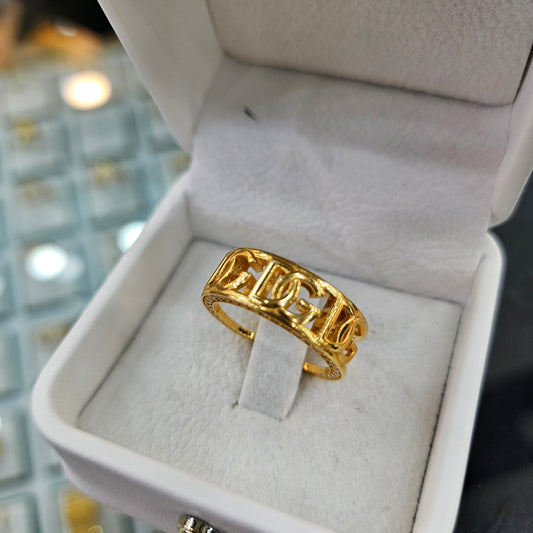 21k Dubai gold ring