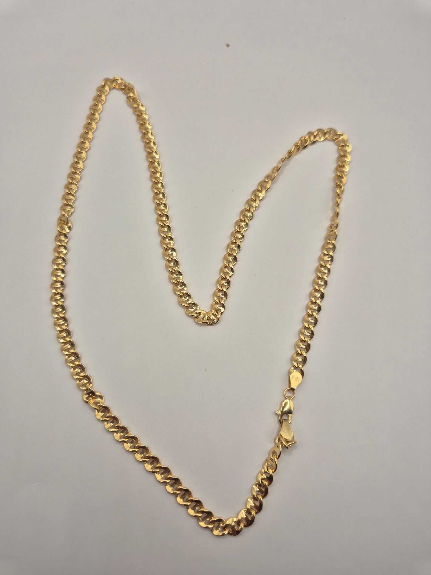 18K Gold Mens Necklace