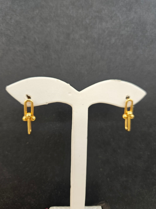 21ct Dubai gold earring