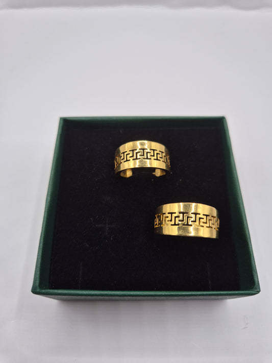 21K Versace Hoop Earring