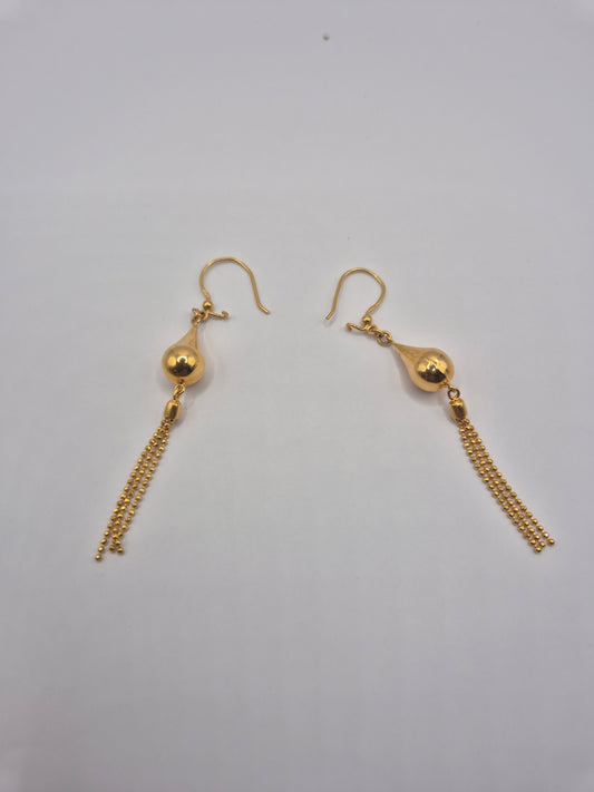 21K Dangling Earring