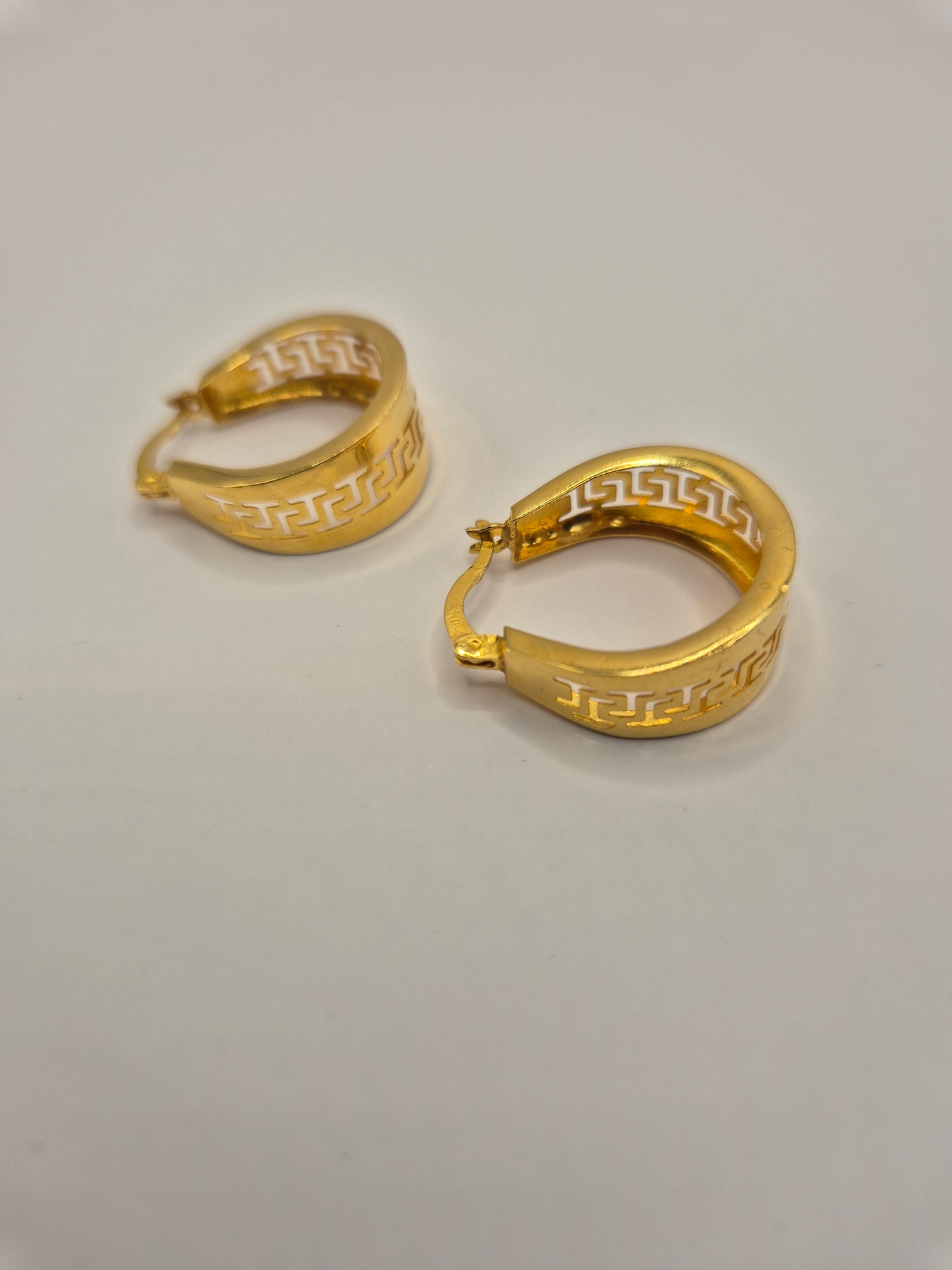 21K Versace Hoop Earring
