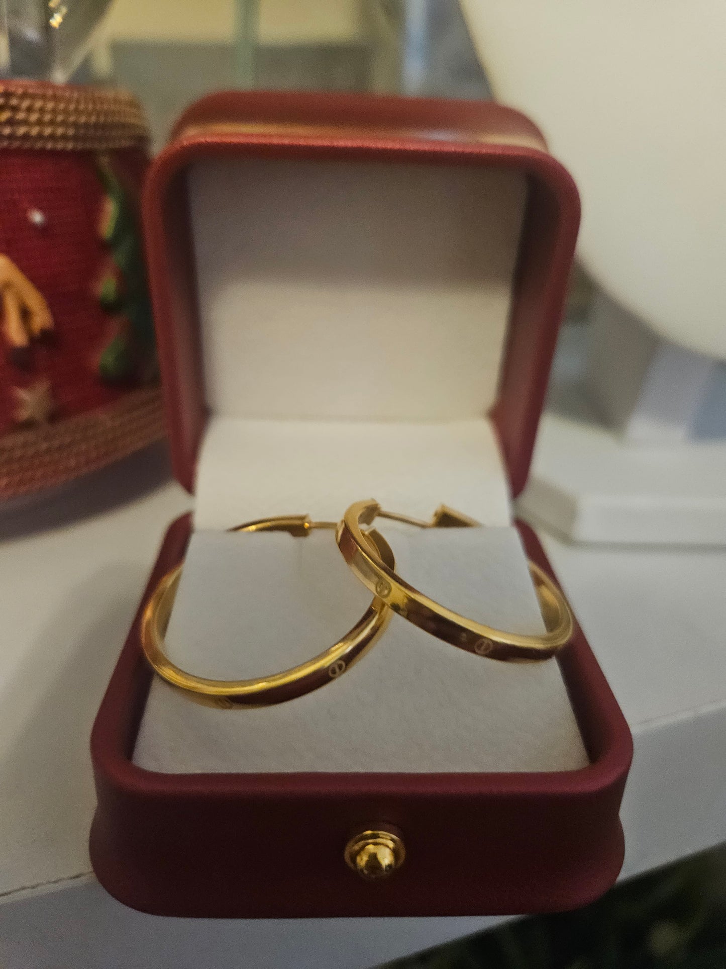 21ct Dubai gold earring