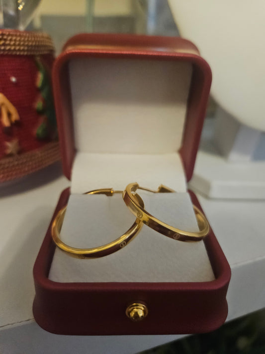21ct Dubai gold earring